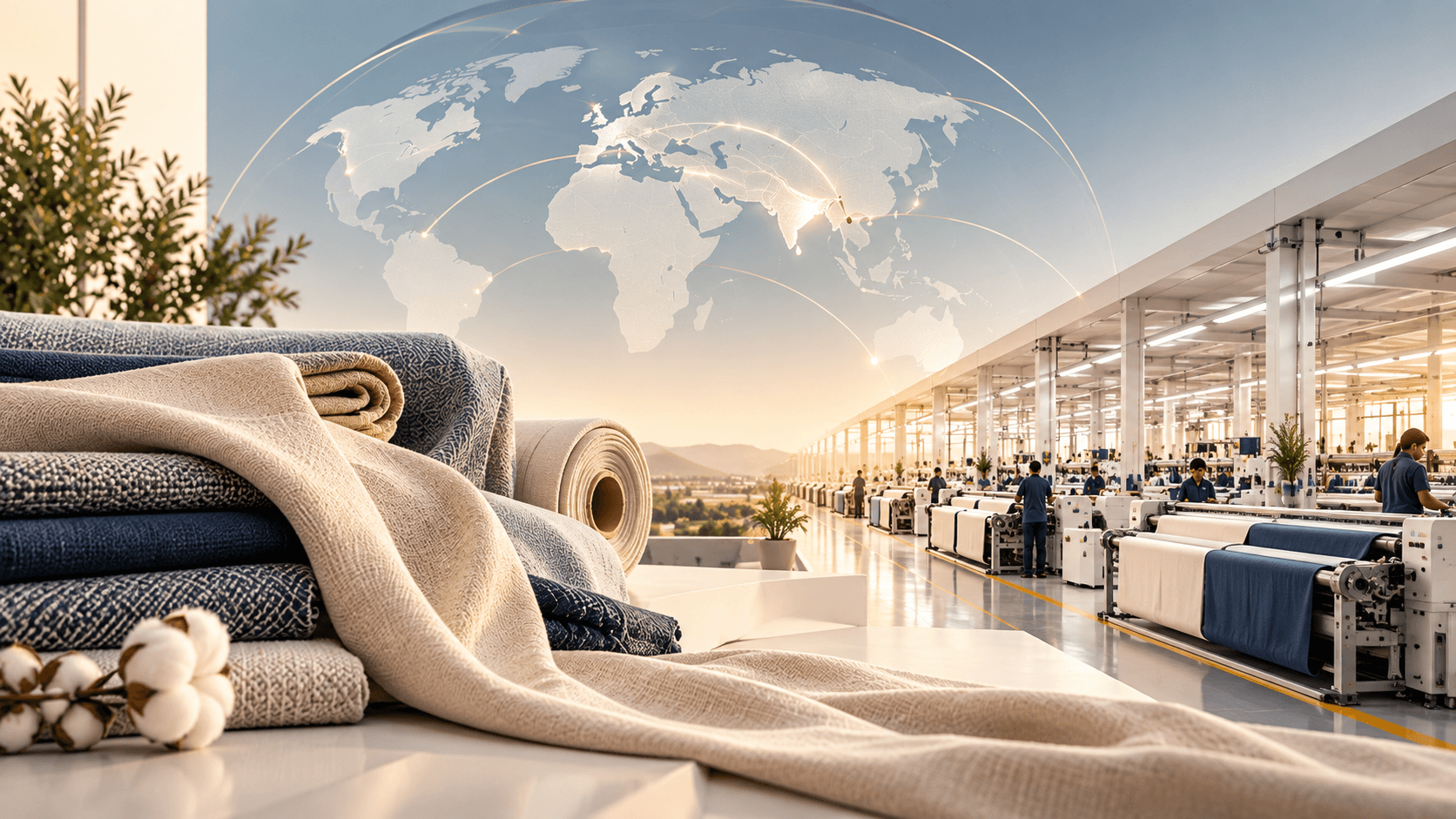 Textile materials and manufacturing connecting India production with global markets