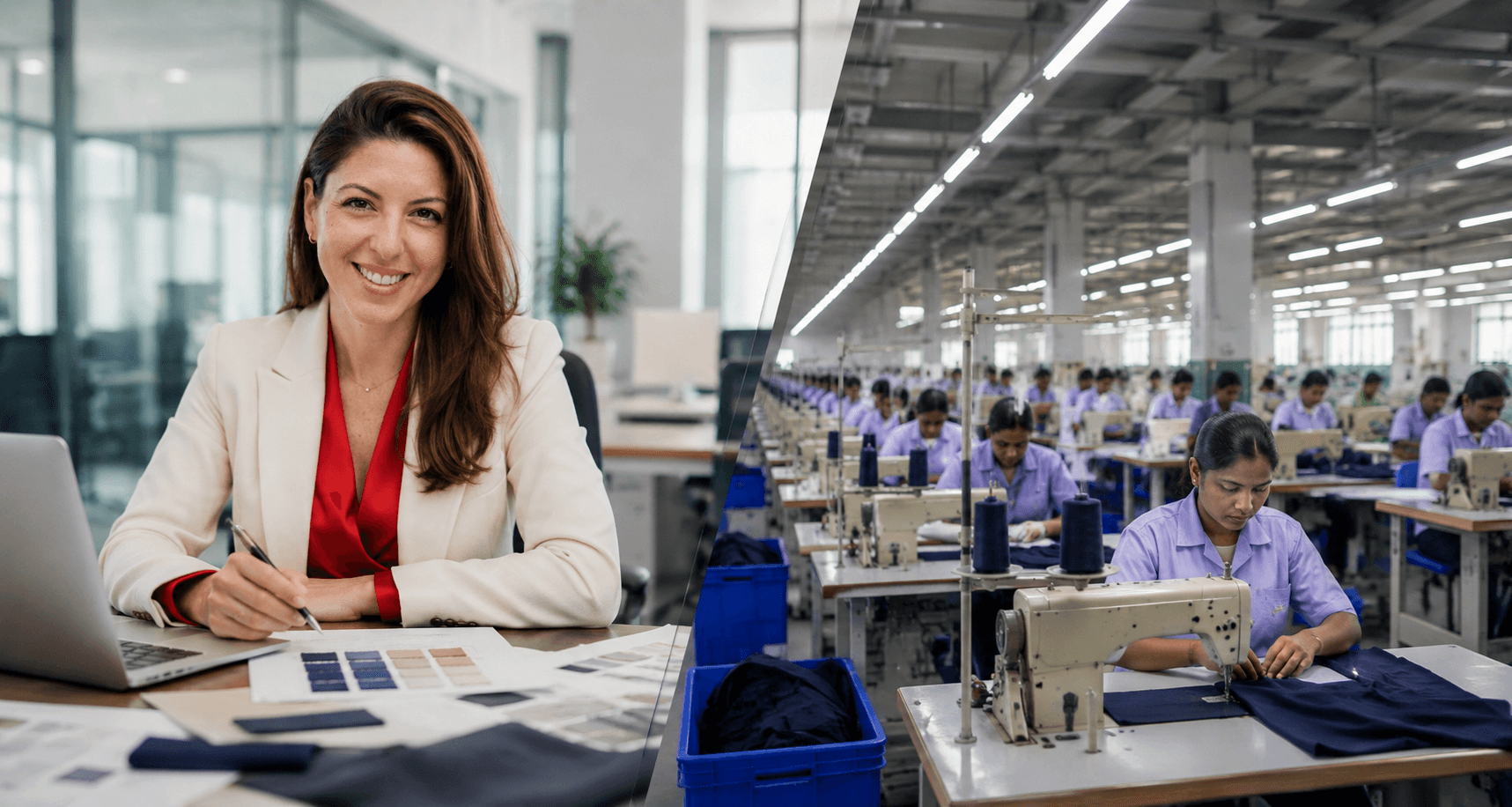 Design studio and garment manufacturing — Allison Exports bridging Europe and India